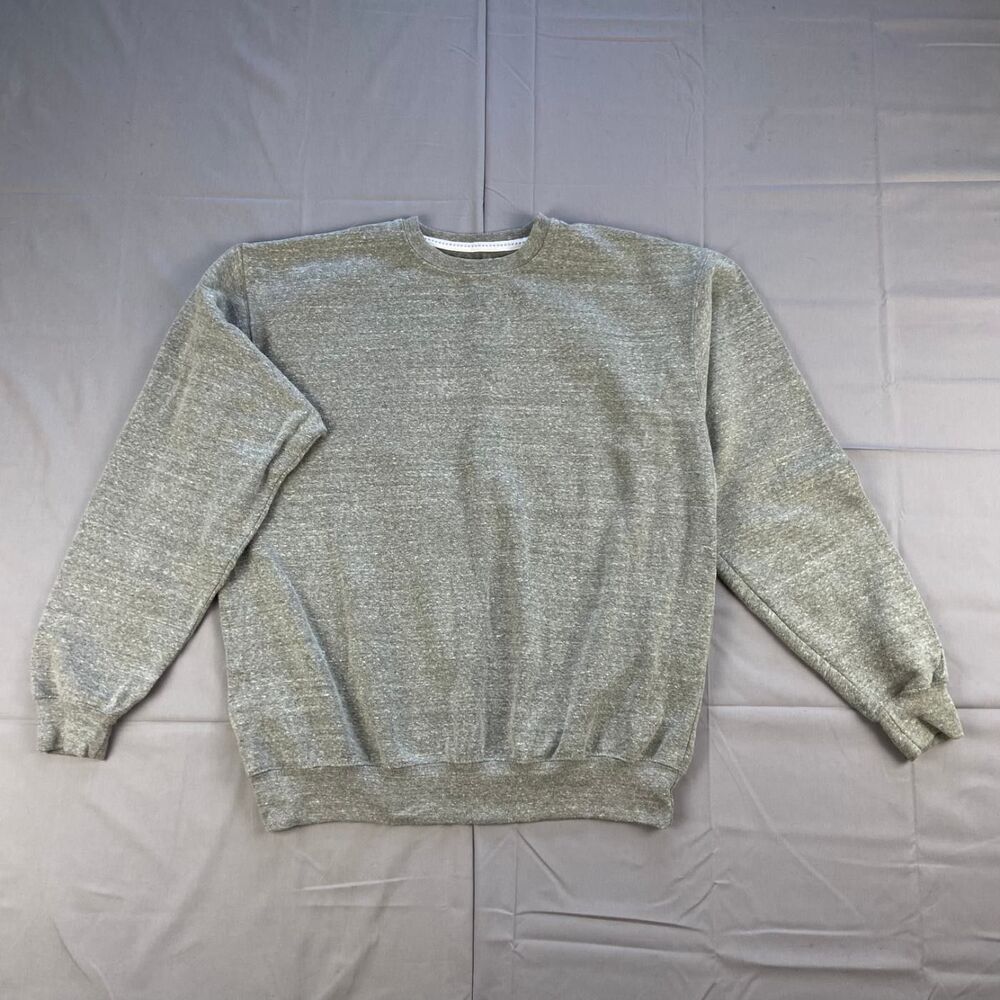 U.s. Vintage Men's M Gray Heather Crewneck Fleece Sweatshirt Pullover 52 Cotton
